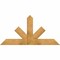 Ekena Millwork Saratoga Rough Sawn Timber Gable Bracket, Western Red Cedar, 60"W x 30"H x 2"D x 6"F, 12/12 Pitch GBW060X30X0206SAR00RWR - alternate 1